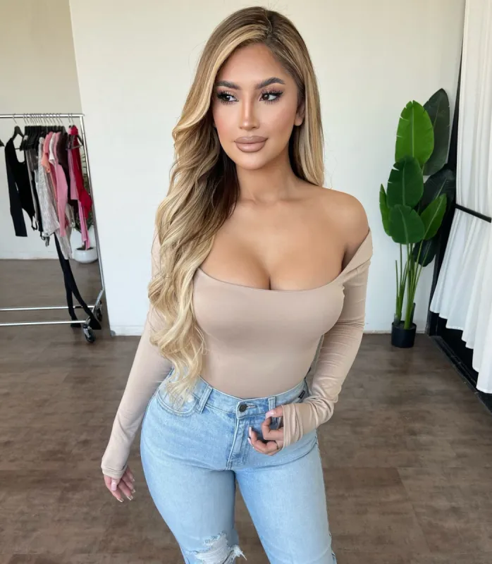 Malinda Bodysuit(Taupe) sold by OOTDFash