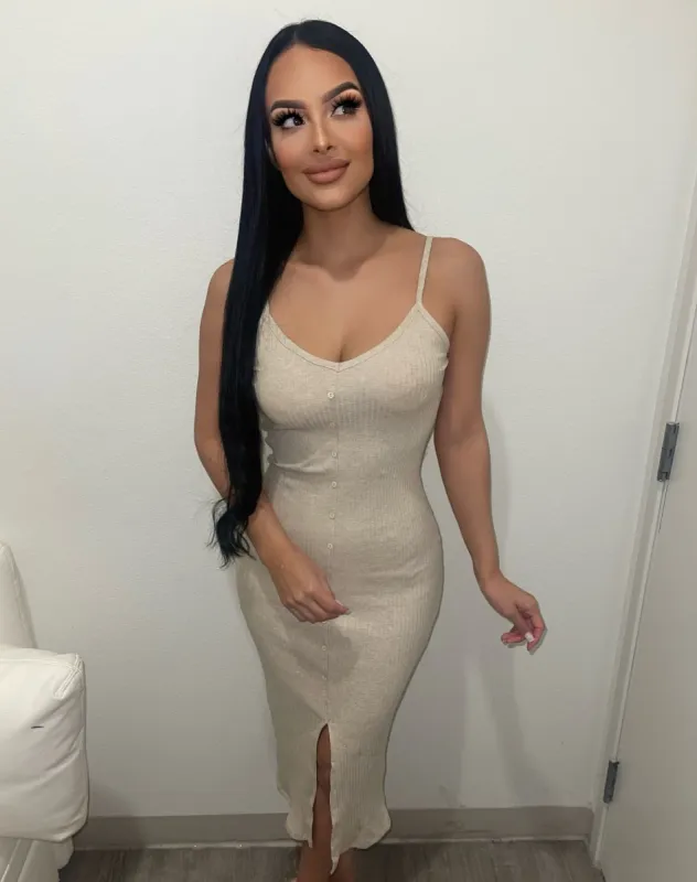 Sierra Cami Dress(Taupe)FINAL SALE sold by OOTDFash