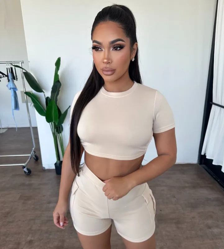 Wendy Set (Sand) sold by OOTDFash