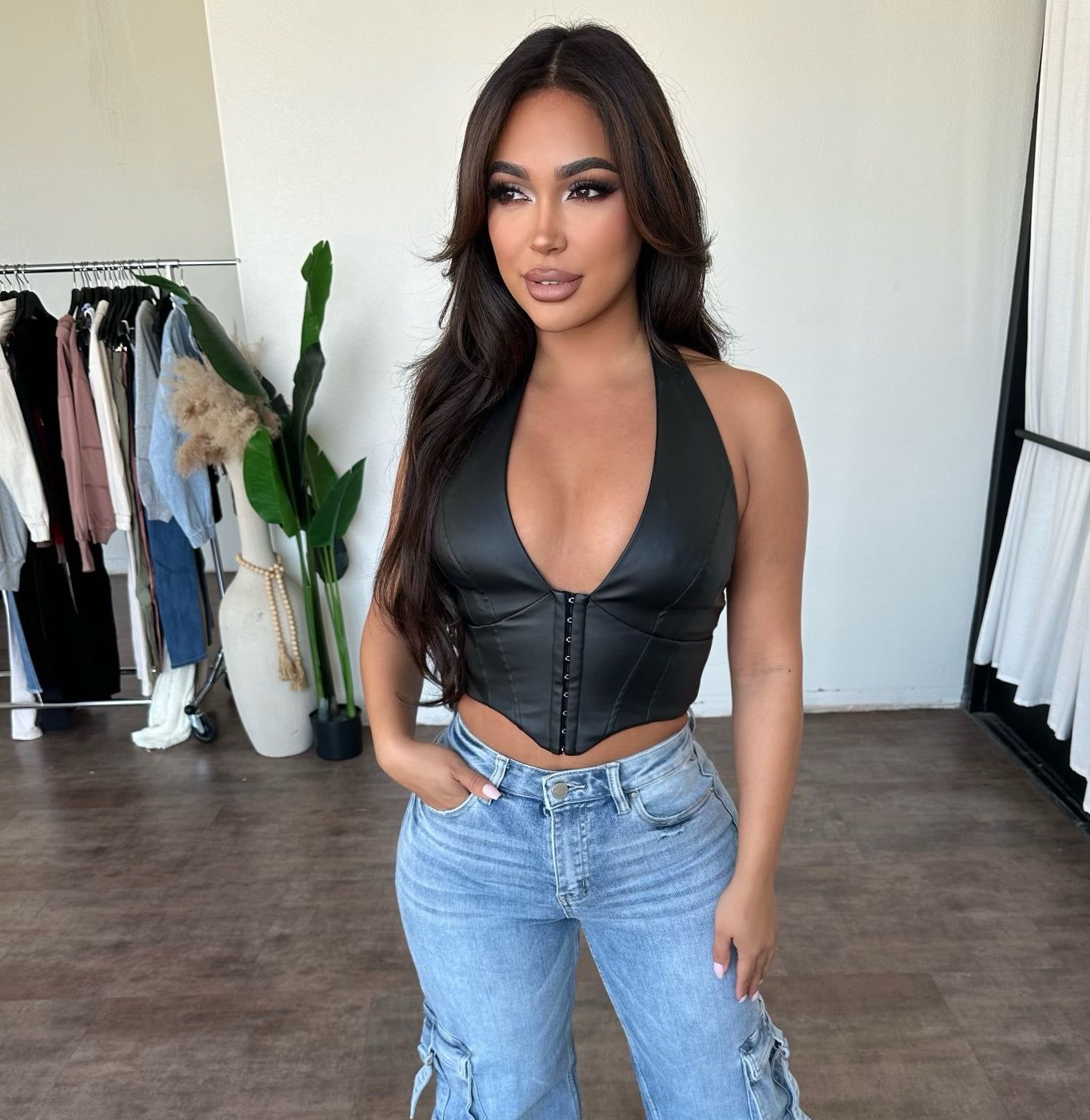 Hailey Top (Black) sold by OOTDFash