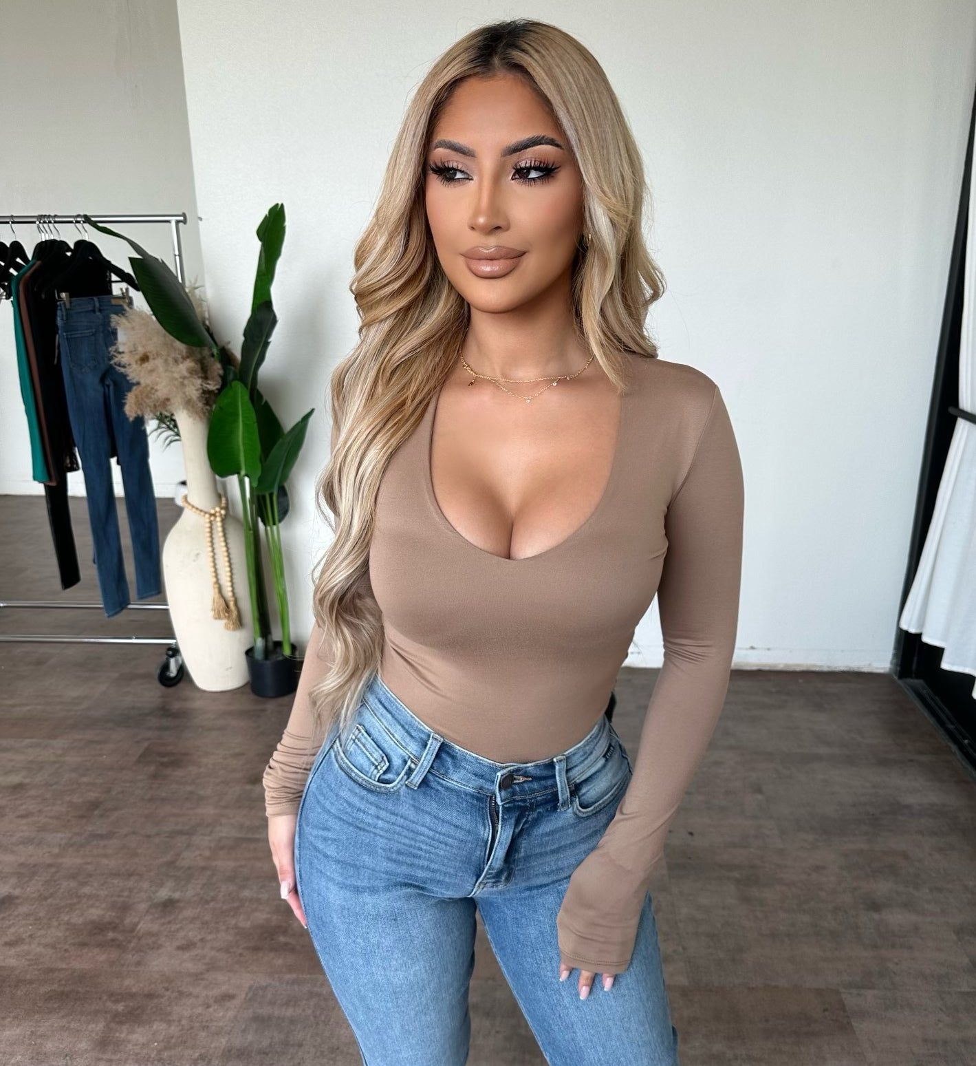 Demi Top (Light Mocha) sold by OOTDFash