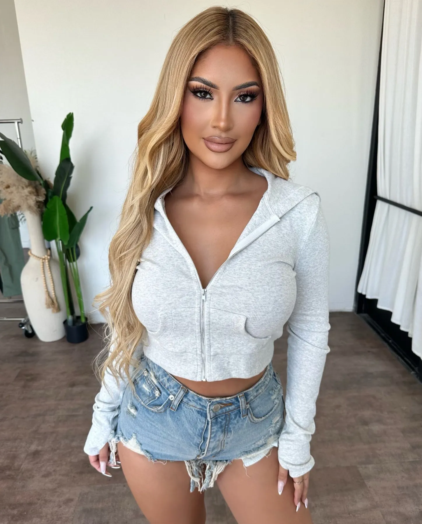 Nadie Sweatshirt(Ash) sold by OOTDFash