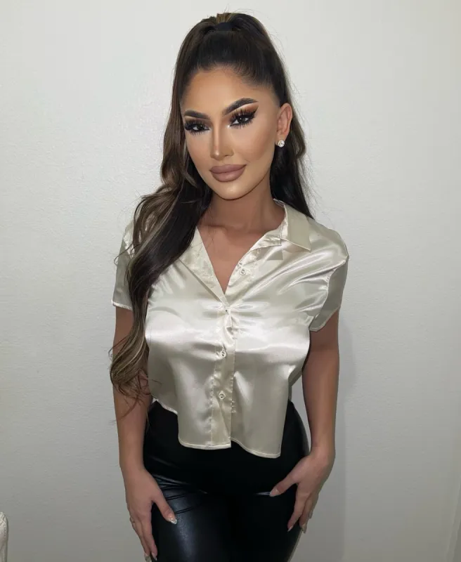 Helen Short Sleeve Top(Ivory)FINAL SALE sold by OOTDFash