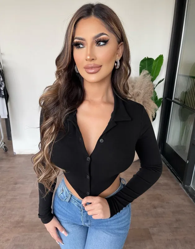 Andy Open Back Top(Black) sold by OOTDFash