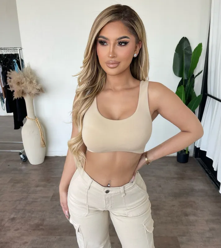 Delanie Top (Sand) sold by OOTDFash