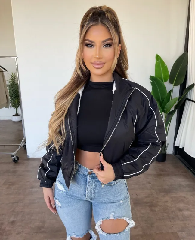 Susie Bomber Jacket(Black) sold by OOTDFash