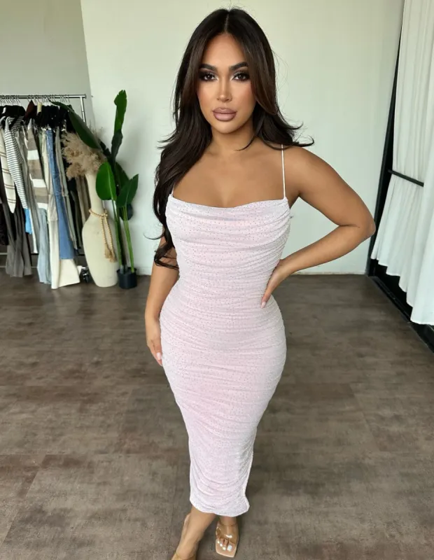 Celeste Dress (Pale Pink) sold by OOTDFash