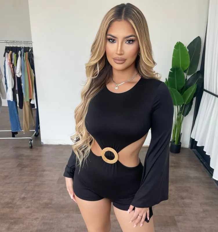 Tina Summer Romper(Black) sold by OOTDFash
