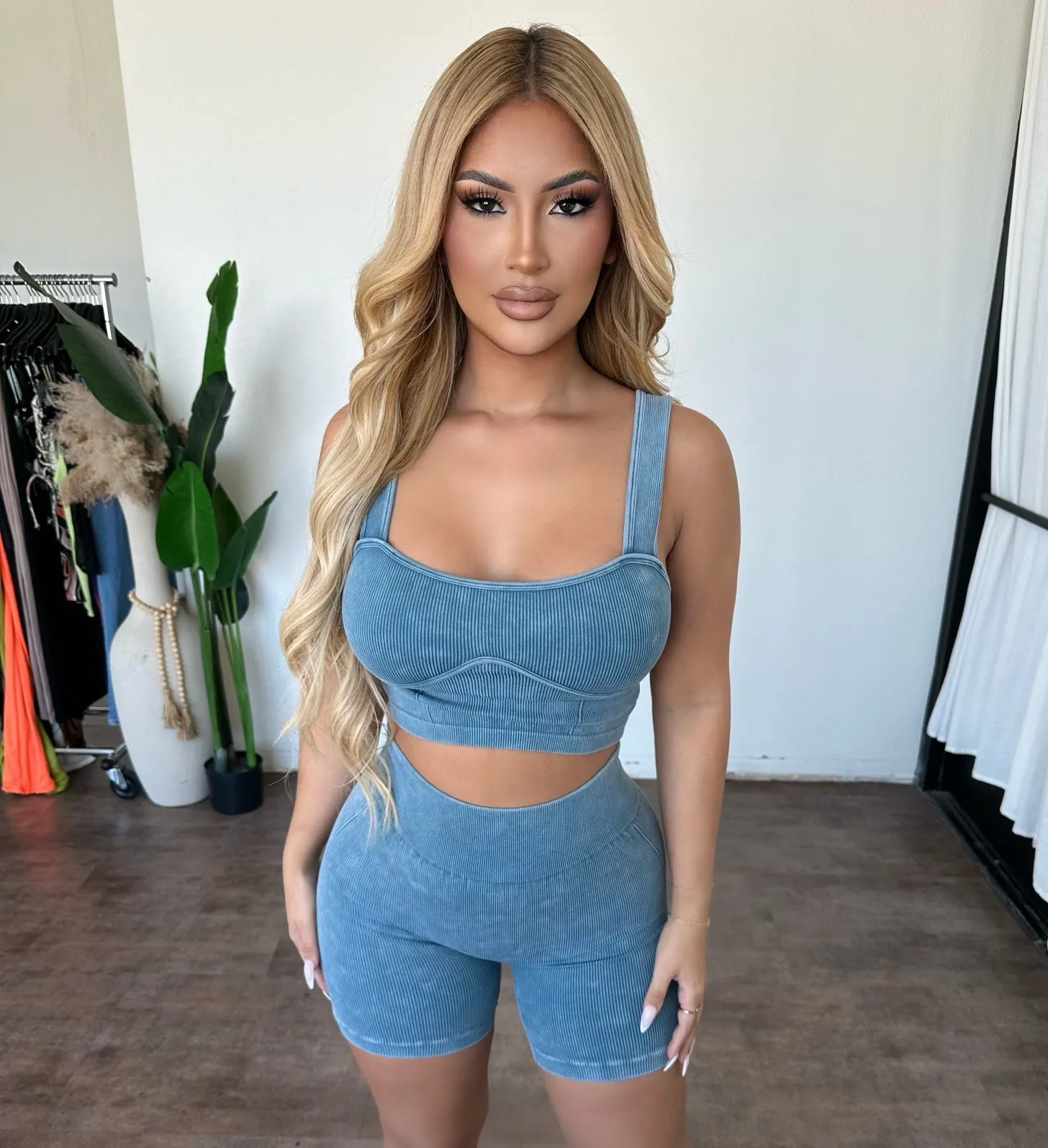 Jhene Set (Blue) sold by OOTDFash