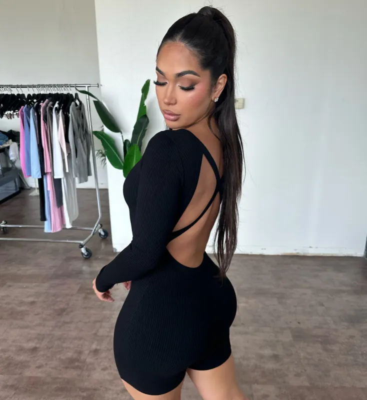 Hazel Romper (Black) sold by OOTDFash