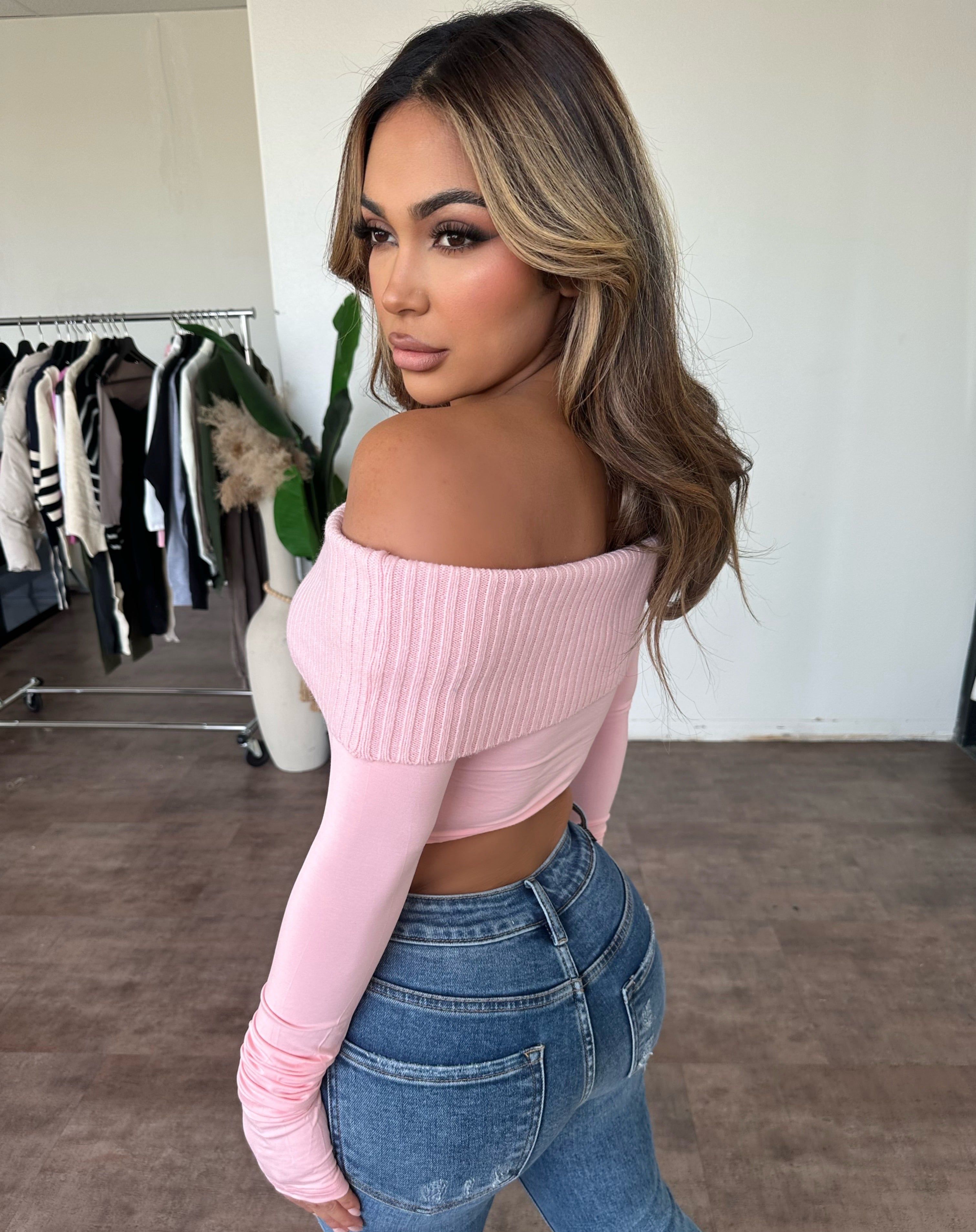 Lena Sweater Top (Blush) sold by OOTDFash product image thumbnail 2