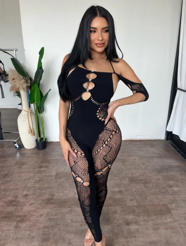 Arnia Jumpsuit (Black) sold by OOTDFash