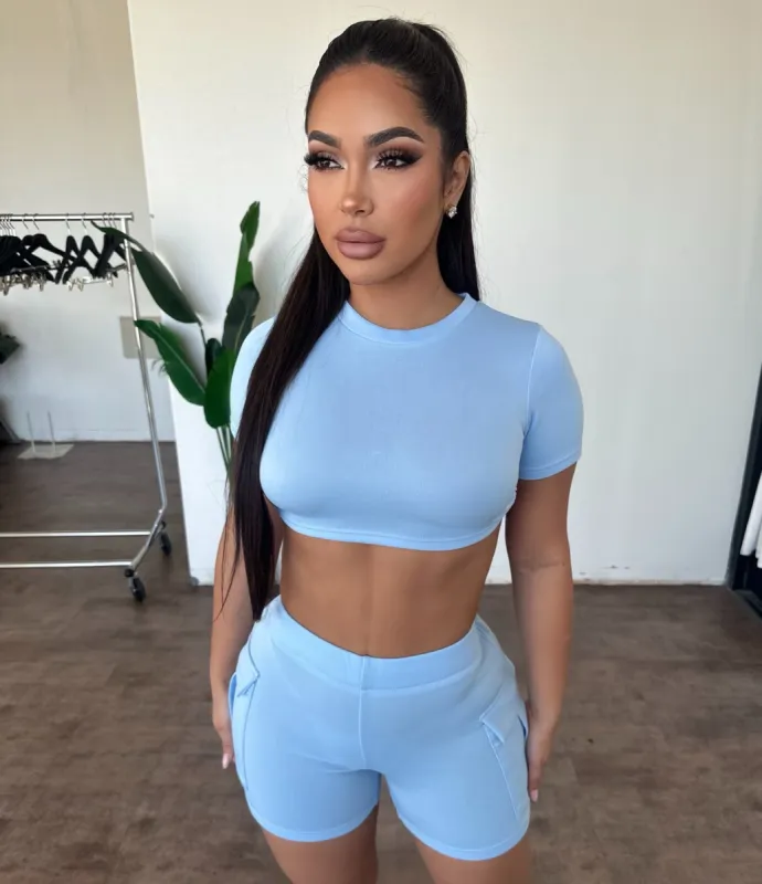 Wendy Set (Denim Blue) sold by OOTDFash