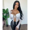 Iris Crop top (Ivory) sold by OOTDFash