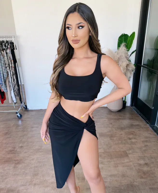 Ava Tank Skirt Set(Black) sold by OOTDFash