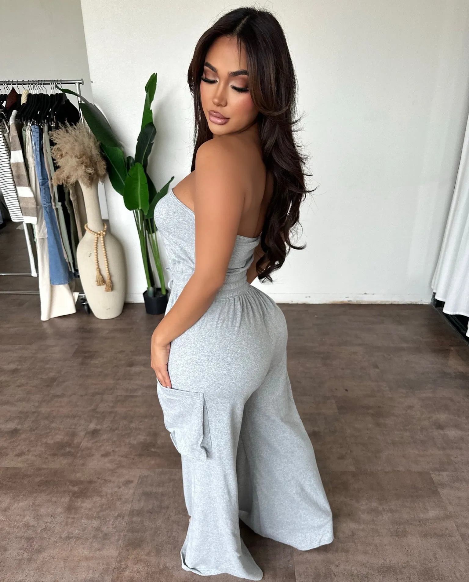 Coraline Jumpsuit (Heather Grey) sold by OOTDFash product image thumbnail 2