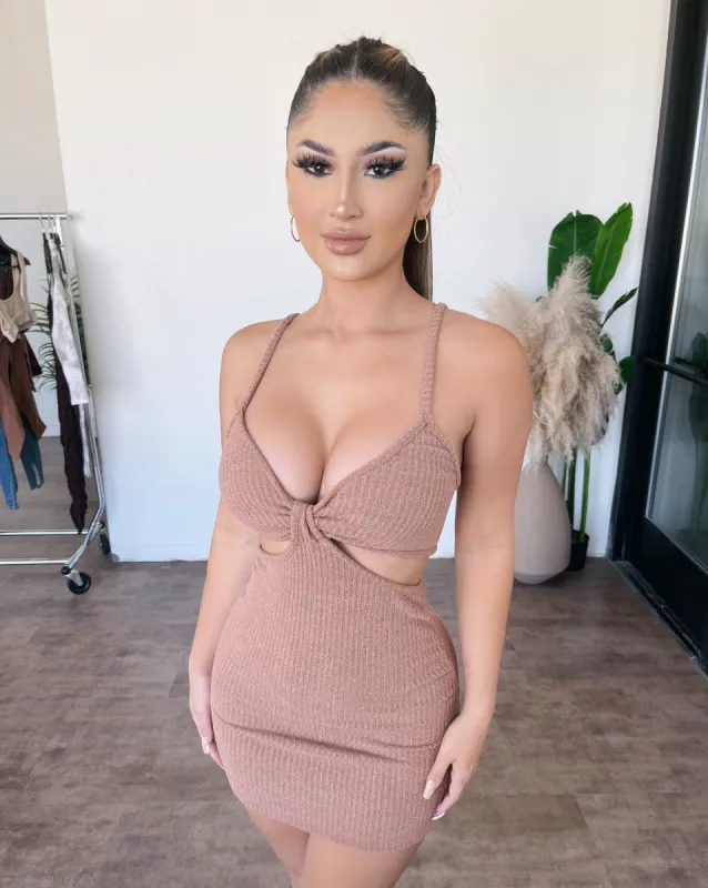 Jammie Cami Dress(Mocha) sold by OOTDFash