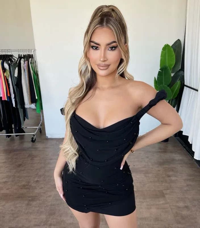 Anna Mini Dress(Black) sold by OOTDFash