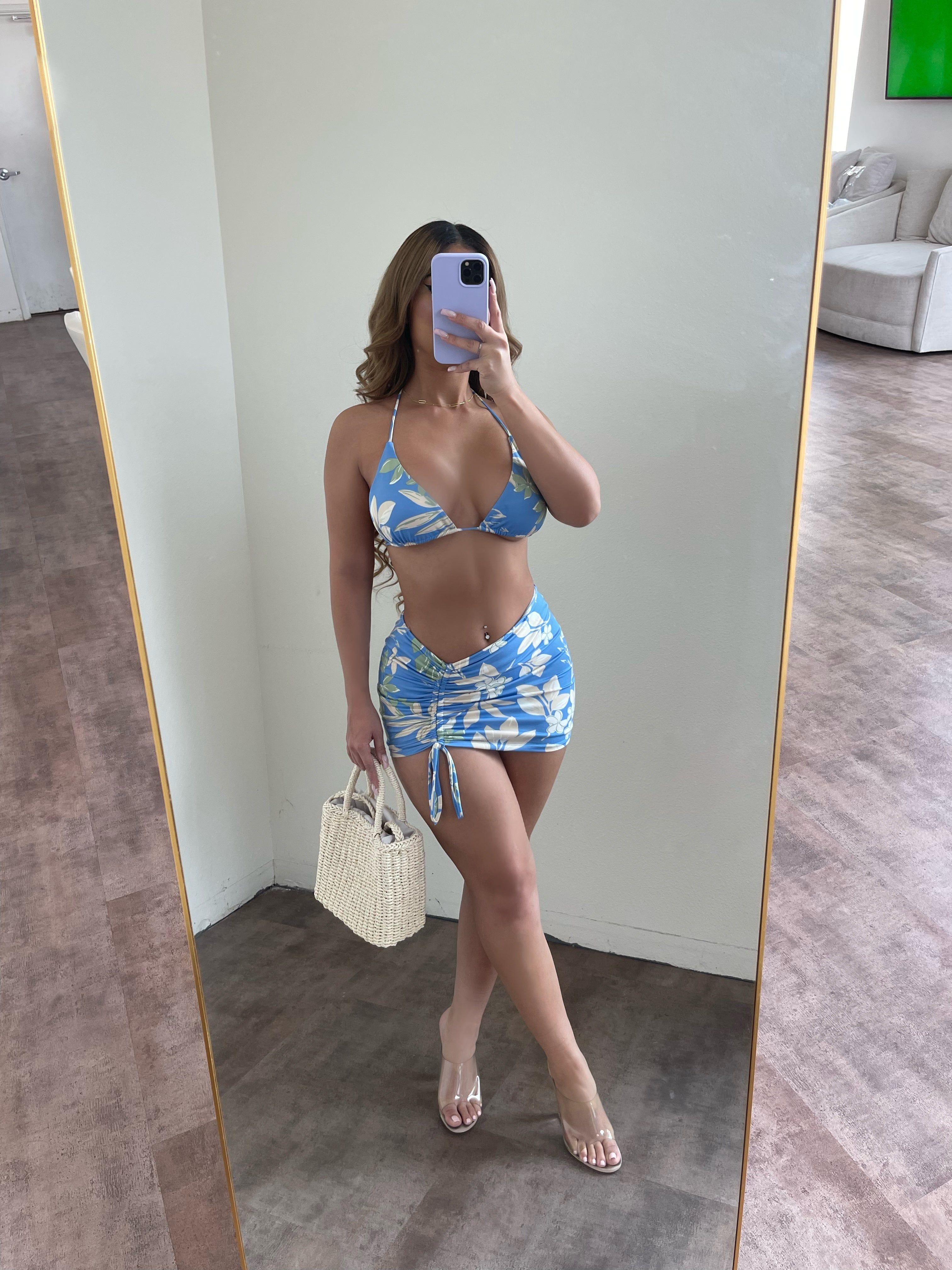 Asia Skirt Set (Blue/sage) sold by OOTDFash product image thumbnail 2