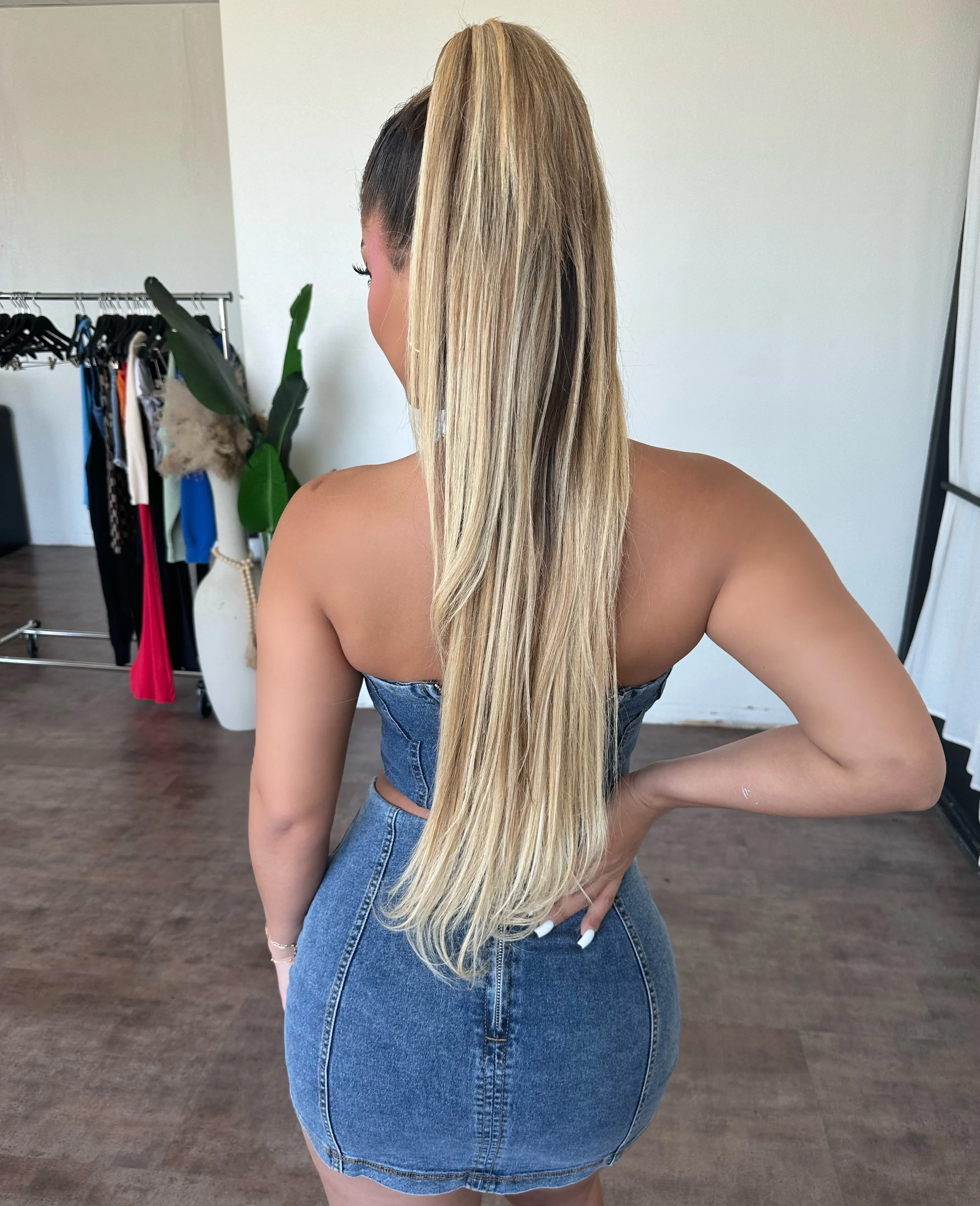 Jenny Denim Skirt Set(Dark Blue) sold by OOTDFash product image thumbnail 2