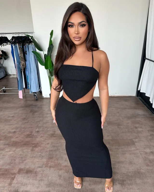 Rayleen Set (Black) sold by OOTDFash