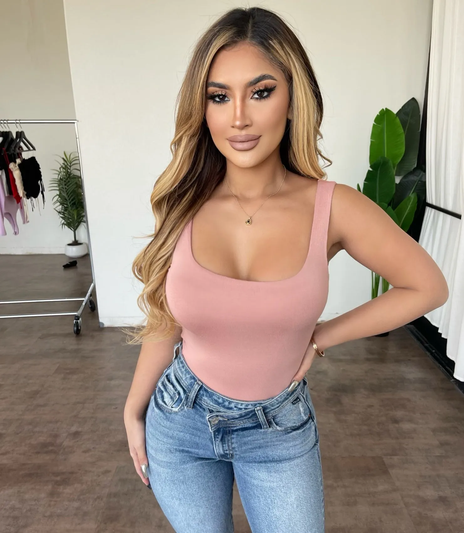 Alicia Tank top(Peach) sold by OOTDFash
