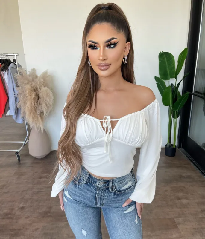 Gigi Off Shoulder Top(Off White)Final Sale sold by OOTDFash