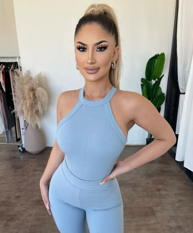 Jayla Tank Bodysuit(Ashley Blue) sold by OOTDFash