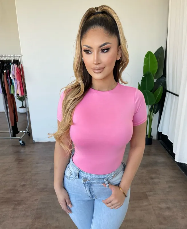 Kelly Short Sleeve Top(Pink) sold by OOTDFash