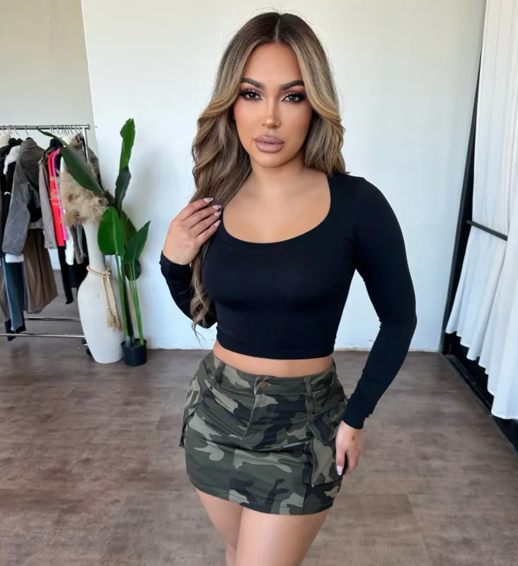 Thalia Skirt (Camo) sold by OOTDFash