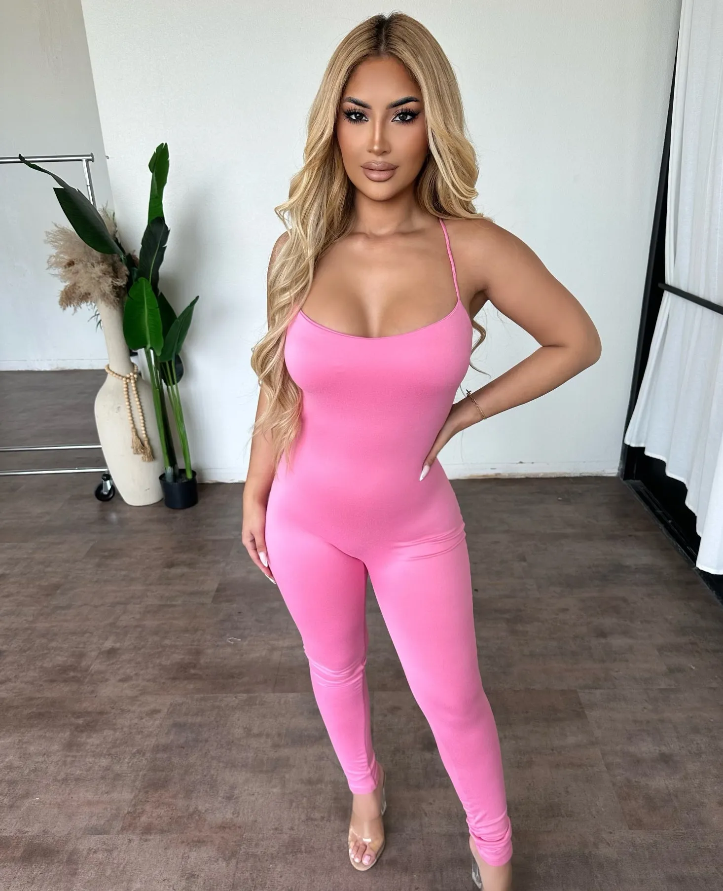 Becky Jumpsuit (Pink) sold by OOTDFash