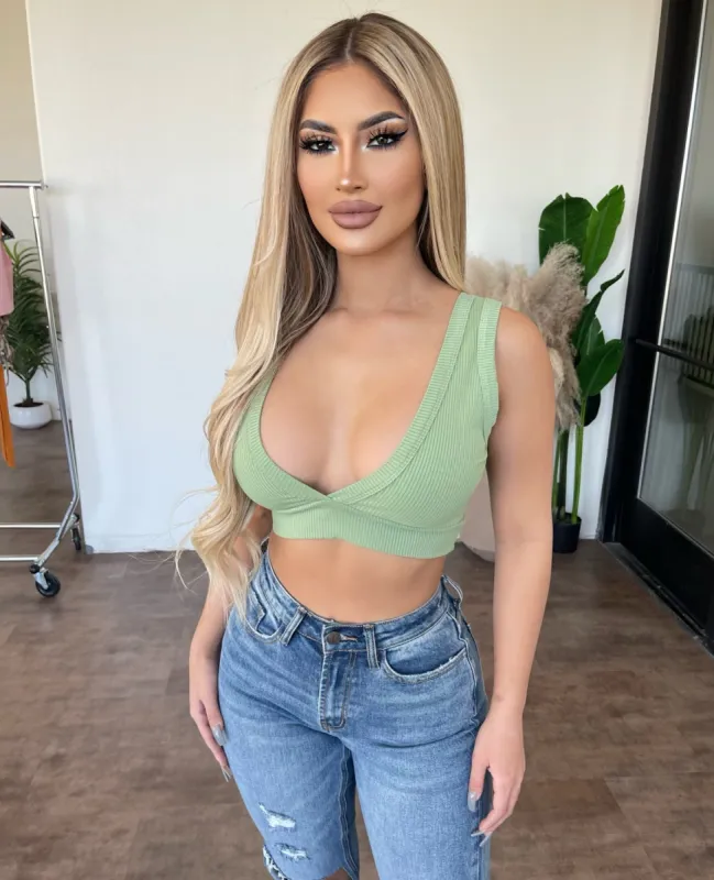 Rubi Tank Top(Basil) sold by OOTDFash