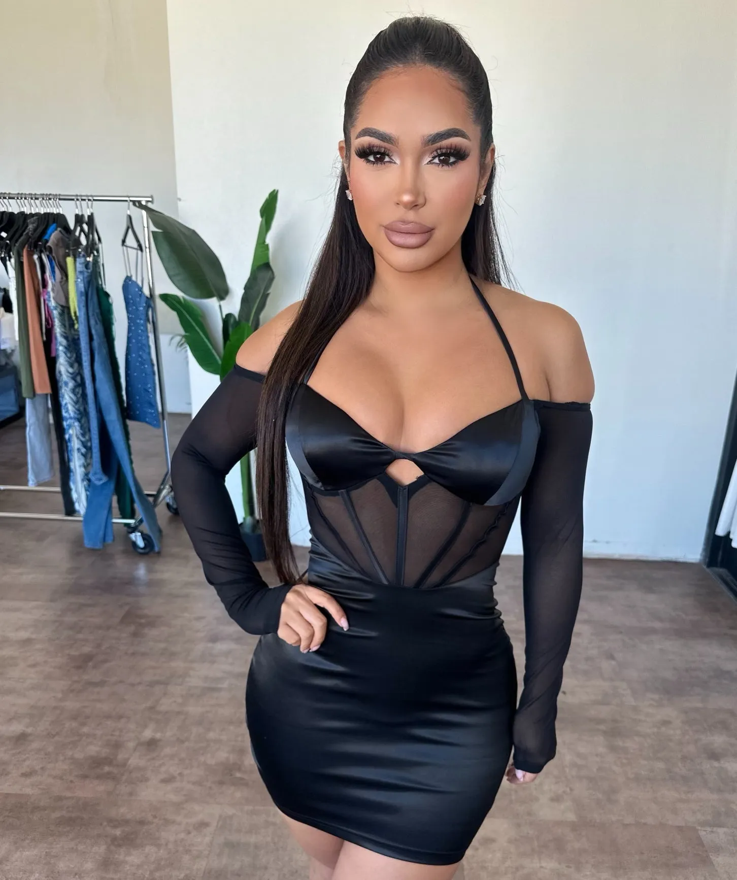 Sherly Dress (Black) sold by OOTDFash