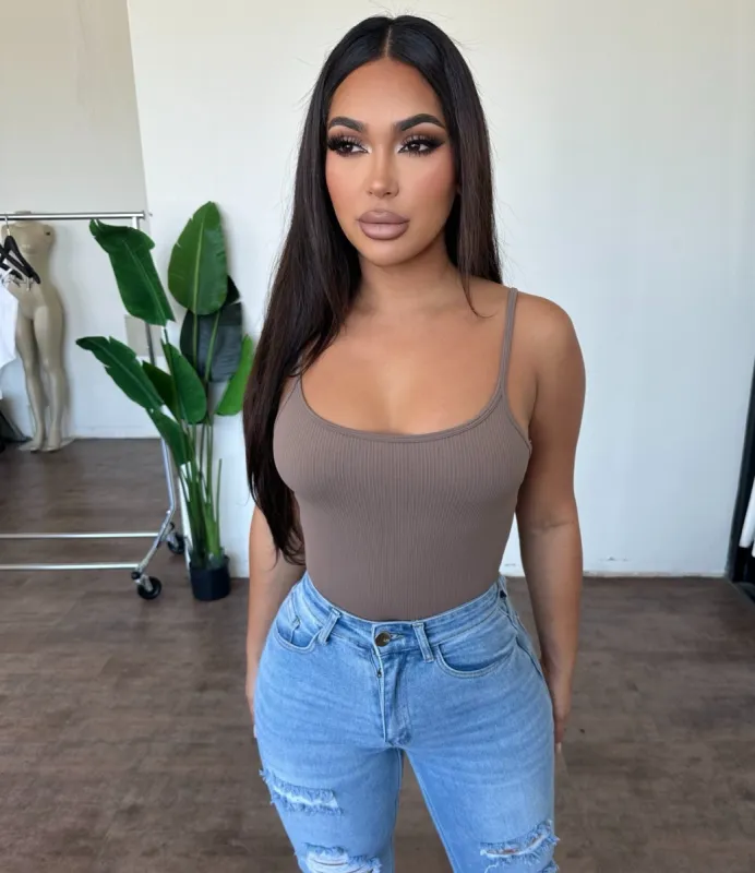 Hailey Bodysuit (Brownie) sold by OOTDFash