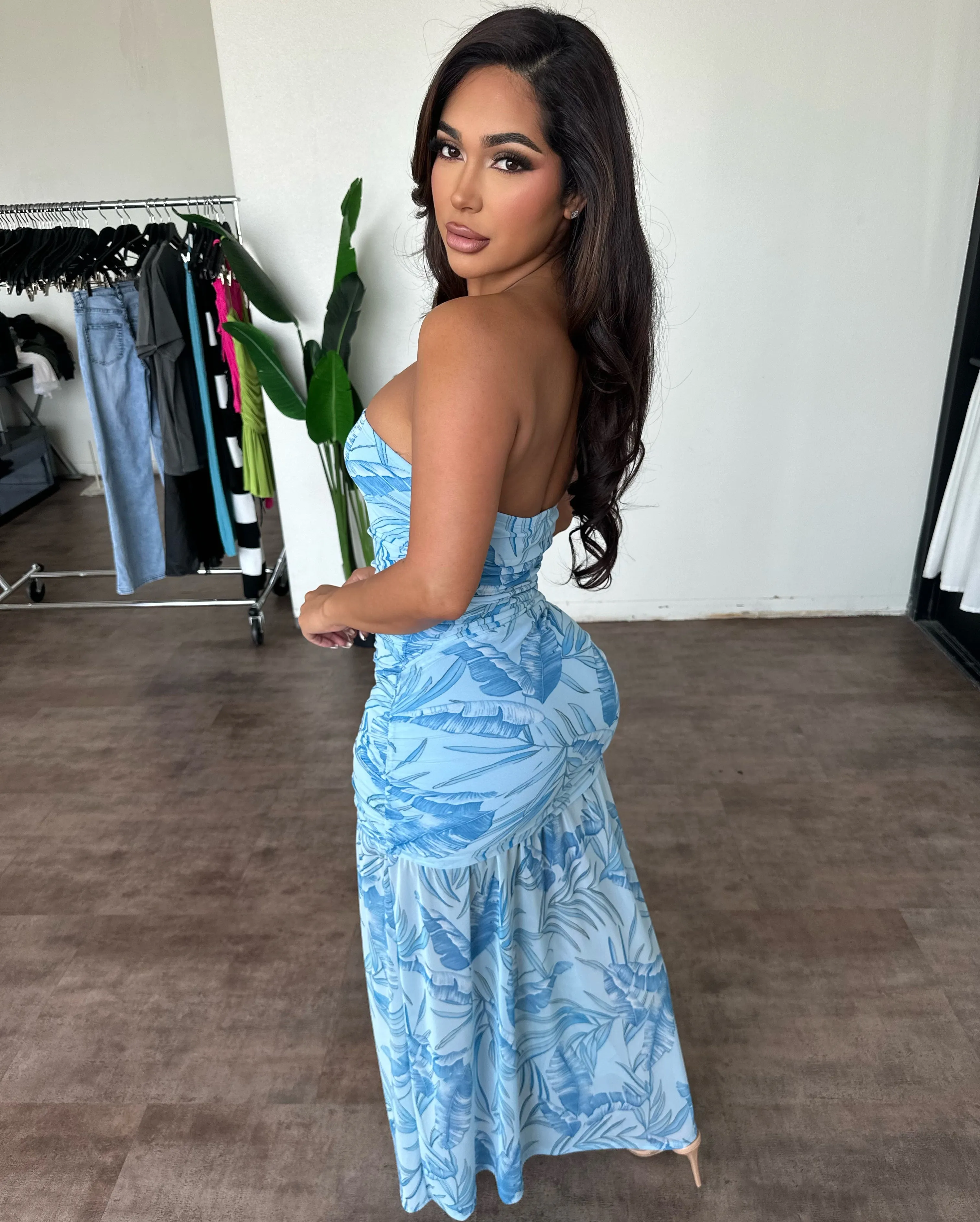 Jennifer Floral Dress(Blue Combo) sold by OOTDFash product image thumbnail 2