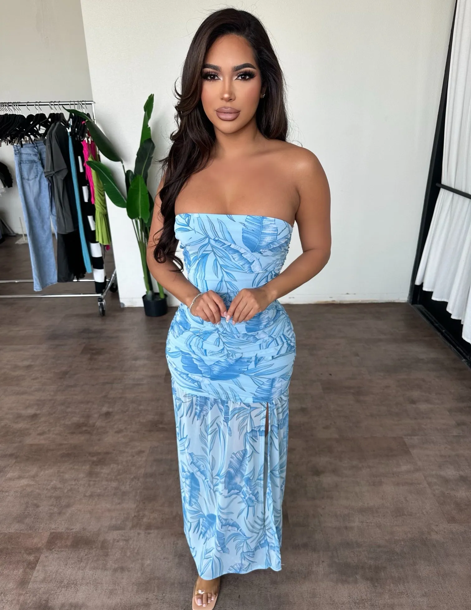 Jennifer Floral Dress(Blue Combo) sold by OOTDFash