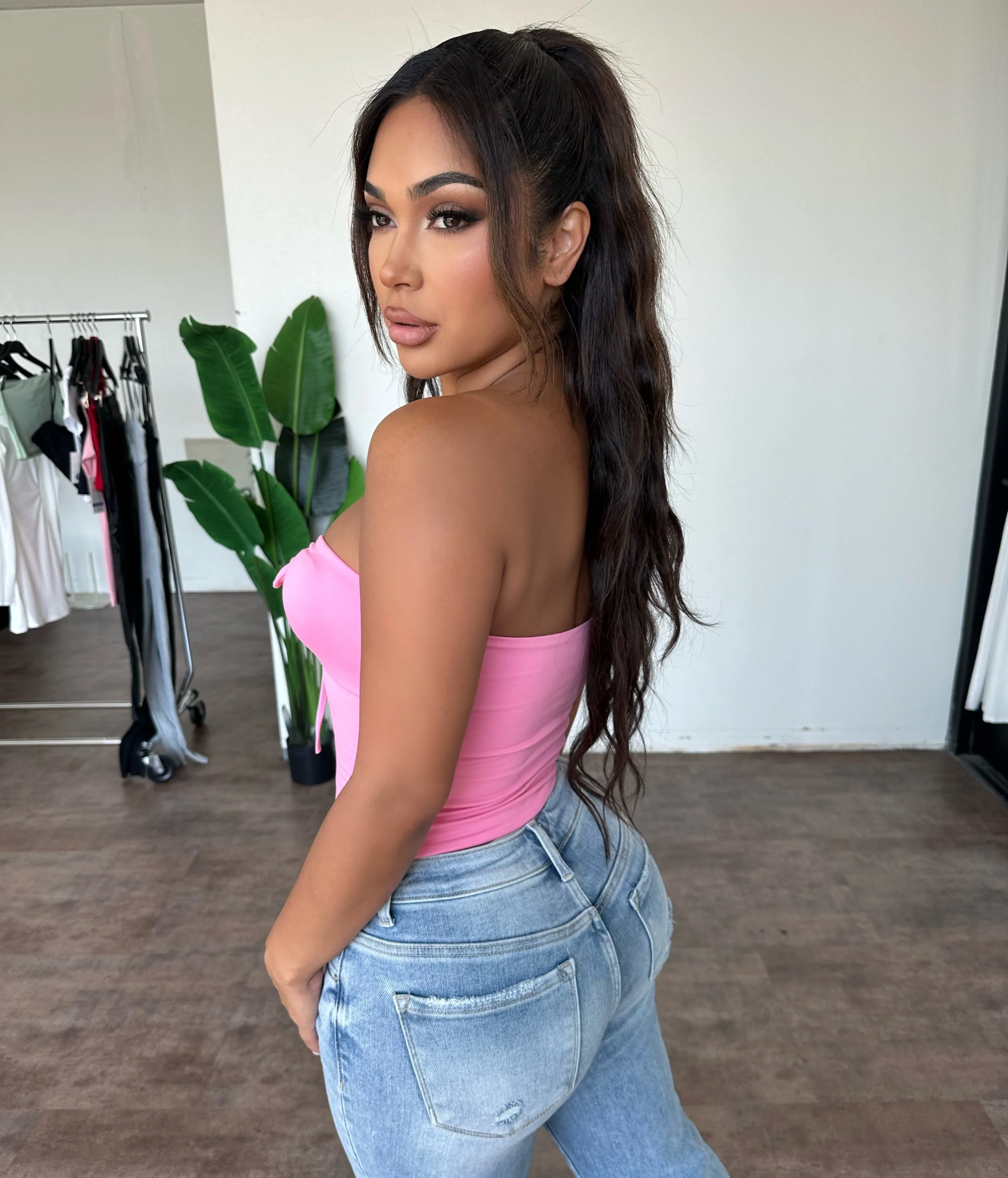 Iris Crop Top (Pink) sold by OOTDFash product image thumbnail 2