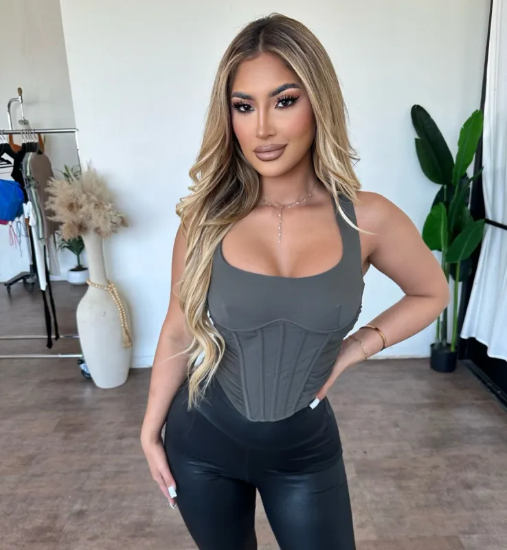 Jolene Top (Olive) sold by OOTDFash