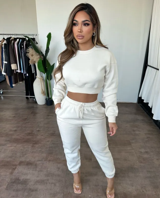 Isla Joggers (Pearled Ivory) sold by OOTDFash