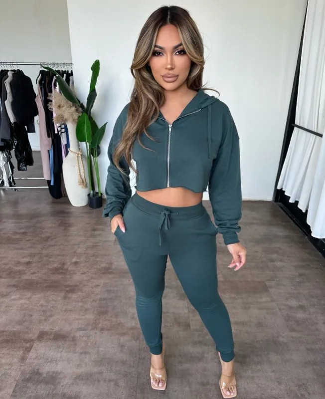 Justice Joggers(Jungle Green) sold by OOTDFash