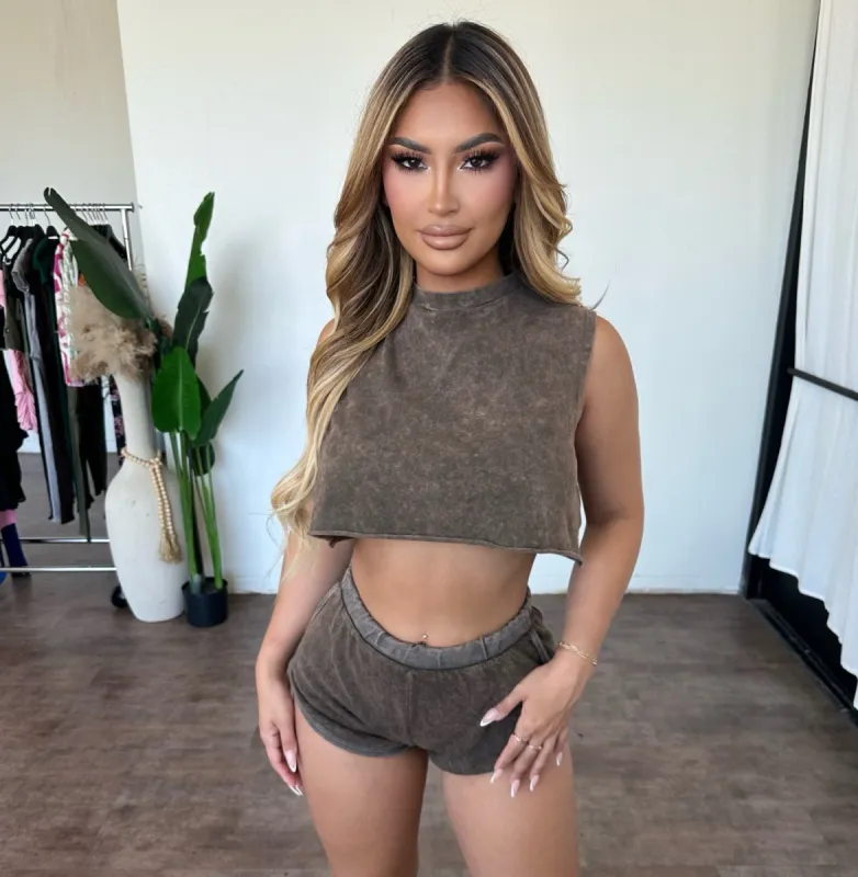 Izzie Set (Tiger Brown) sold by OOTDFash