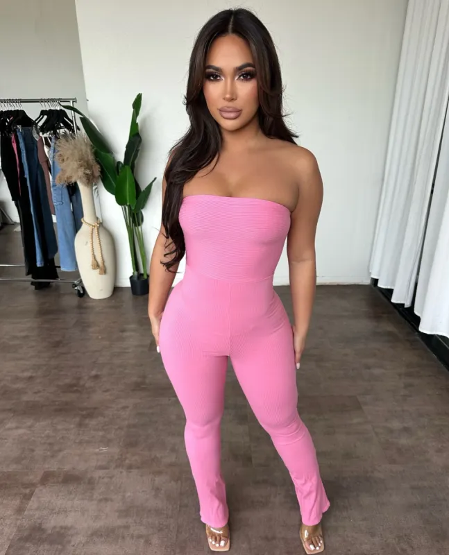 Tina Jumpsuit (Pink) sold by OOTDFash