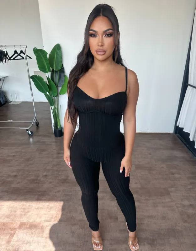 Chelsy Jumpsuit (Black) sold by OOTDFash