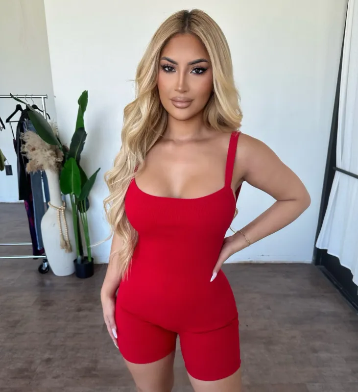 Eleanor Romper (Red) sold by OOTDFash