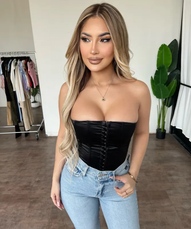 Amelia Corset Top(Black) sold by OOTDFash