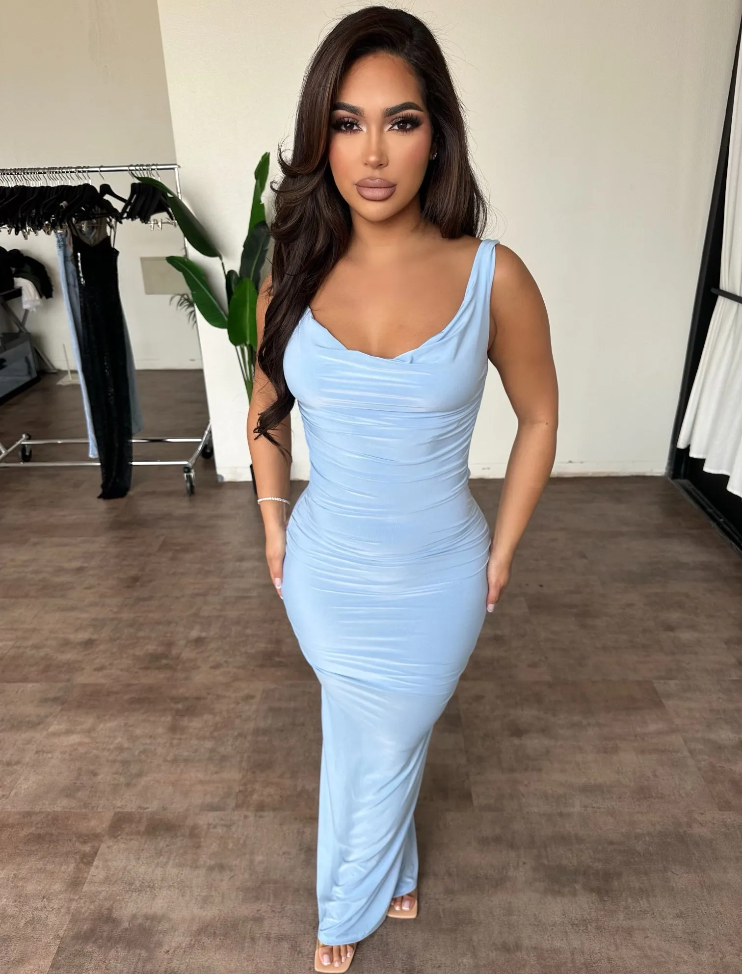 Helena Dress (Light Blue) sold by OOTDFash