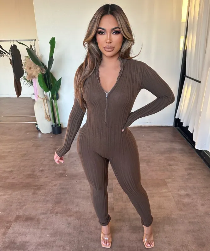 Bertha Jumpsuit(Mocha) sold by OOTDFash