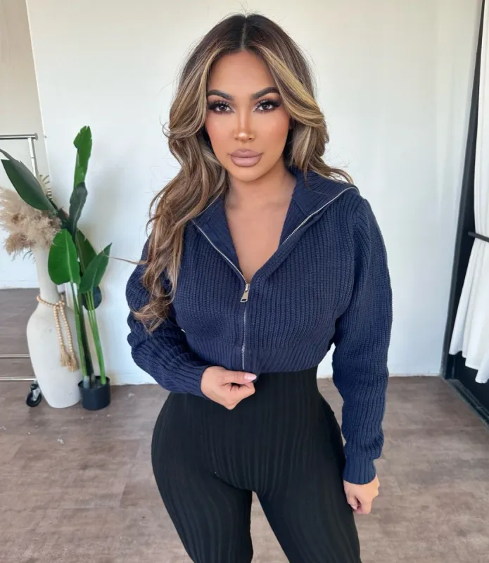 Laurin Sweater (Navy) sold by OOTDFash