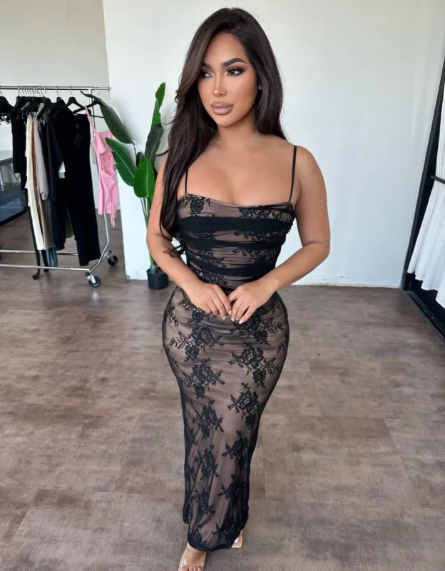 Wendy Dress (Black/Mocha) sold by OOTDFash