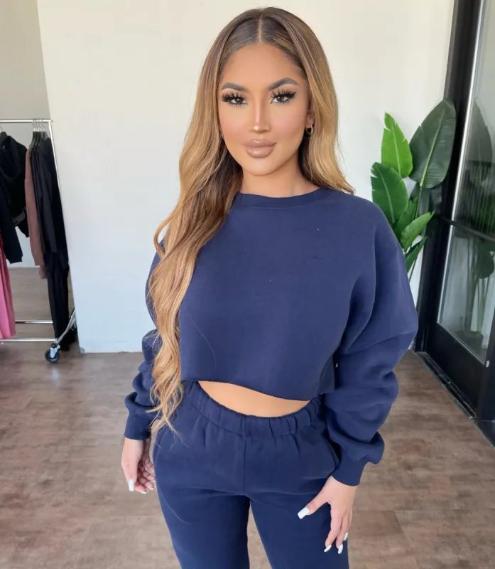 Pam Sweatshirt(Navy) sold by OOTDFash